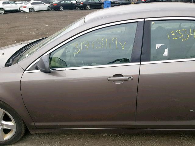 1G1ZA5E0XCF160813 - 2012 CHEVROLET MALIBU LS BROWN photo 9