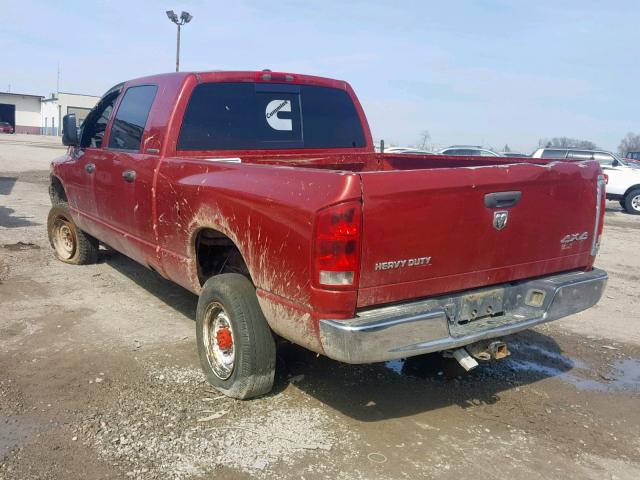 3D7KS29C46G138954 - 2006 DODGE RAM 2500 RED photo 3