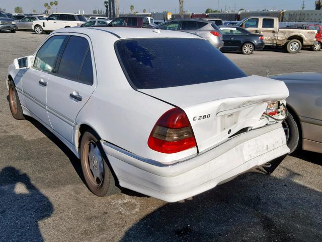 WDBHA29G1YA804291 - 2000 MERCEDES-BENZ C 280 WHITE photo 3