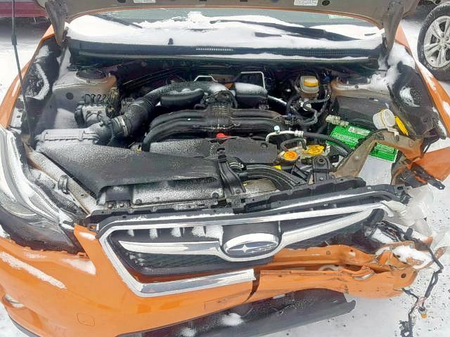 JF2GPACC3E8345457 - 2014 SUBARU XV CROSSTR ORANGE photo 7