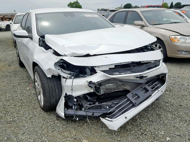 1G1ZE5SX7JF119980 - 2018 CHEVROLET MALIBU PRE WHITE photo 1