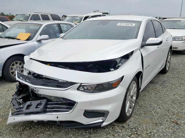 1G1ZE5SX7JF119980 - 2018 CHEVROLET MALIBU PRE WHITE photo 2
