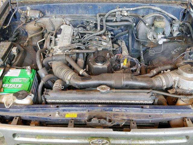 4TARN81A3PZ138504 - 1993 TOYOTA PICKUP 1/2 BLUE photo 7