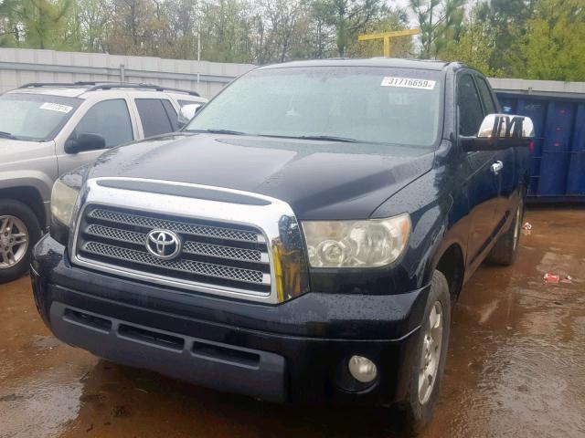 5TFRT58197X013212 - 2007 TOYOTA TUNDRA DOU BLACK photo 2