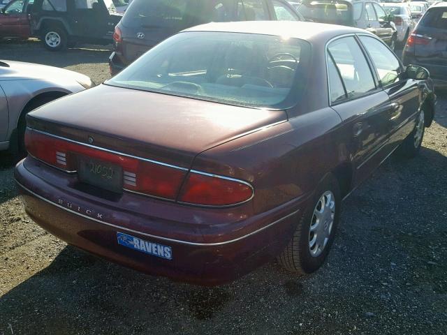 2G4WS52J511142305 - 2001 BUICK CENTURY CU RED photo 4