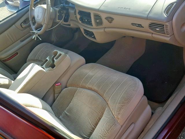 2G4WS52J511142305 - 2001 BUICK CENTURY CU RED photo 5