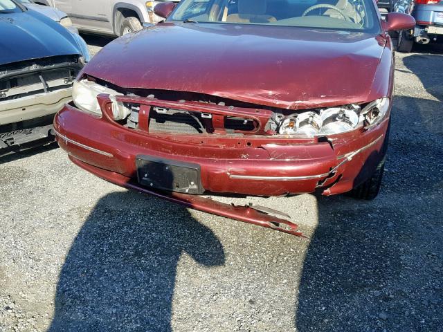 2G4WS52J511142305 - 2001 BUICK CENTURY CU RED photo 9