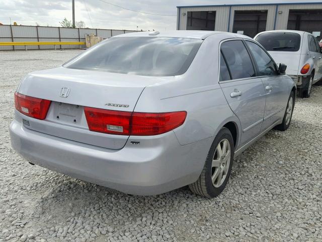 1HGCM66505A051671 - 2005 HONDA ACCORD EX SILVER photo 4