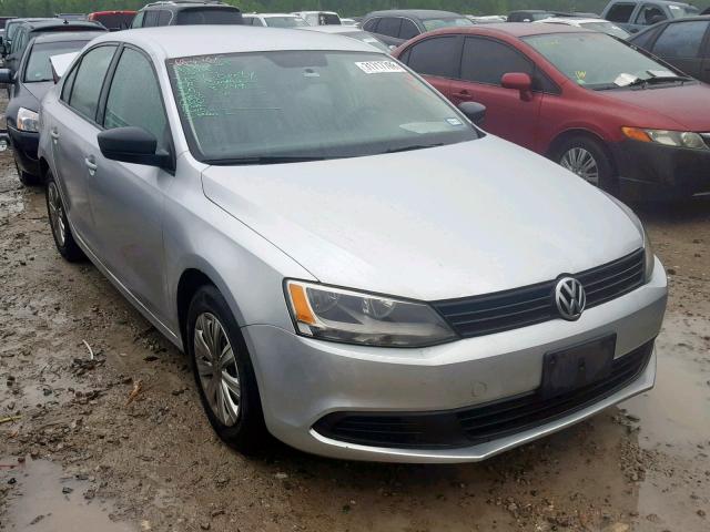 3VW2K7AJ3EM314150 - 2014 VOLKSWAGEN JETTA BASE 银色 照片 1