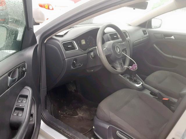 3VW2K7AJ3EM314150 - 2014 VOLKSWAGEN JETTA BASE 银色 照片 9