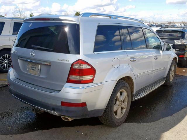 4JGBF25E99A531093 - 2009 MERCEDES-BENZ GL SILVER photo 4