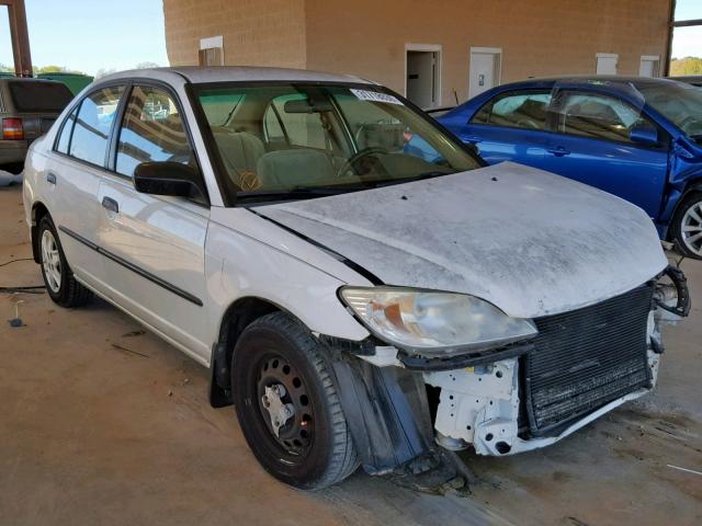 1HGES16335L020533 - 2005 HONDA CIVIC DX V WHITE photo 1