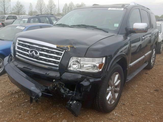 5N3AA08C18N906627 - 2008 INFINITI QX56 BLACK photo 2