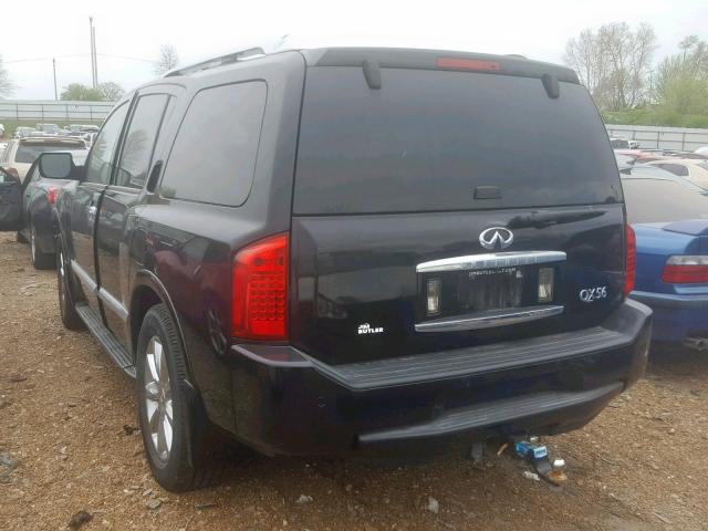 5N3AA08C18N906627 - 2008 INFINITI QX56 BLACK photo 3