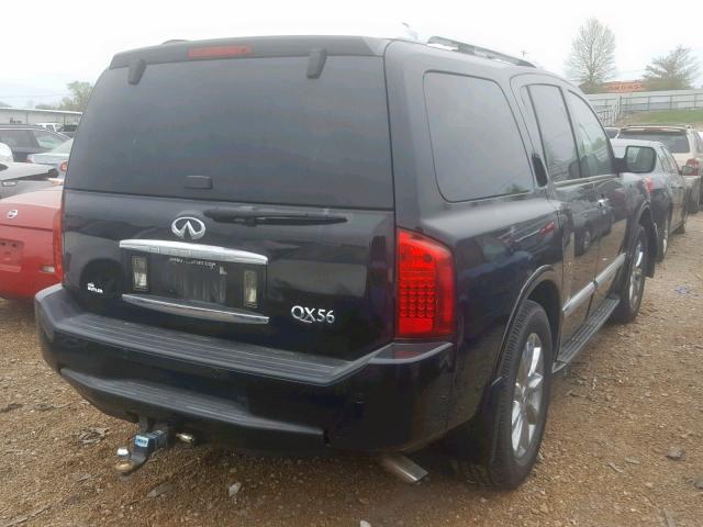 5N3AA08C18N906627 - 2008 INFINITI QX56 BLACK photo 4