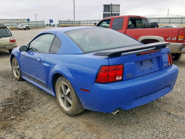 1FAFP42R14F161961 - 2004 FORD MUSTANG MA BLUE photo 3