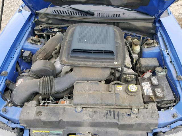 1FAFP42R14F161961 - 2004 FORD MUSTANG MA BLUE photo 7