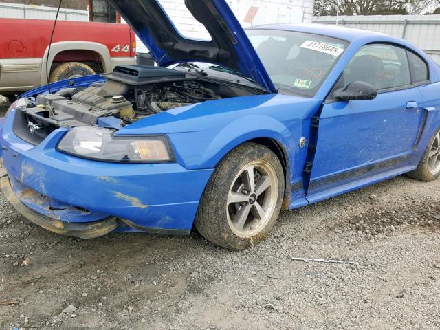 1FAFP42R14F161961 - 2004 FORD MUSTANG MA BLUE photo 9