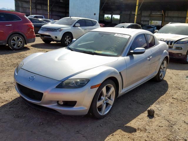 JM1FE17N350155880 - 2005 MAZDA RX8 SILVER photo 2