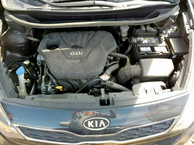 KNADN5A35D6115606 - 2013 KIA RIO EX BLUE photo 7