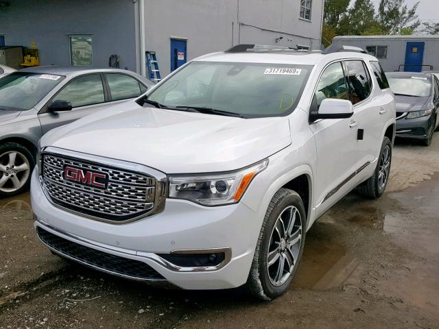 1GKKNXLS1KZ105701 - 2019 GMC ACADIA DEN WHITE photo 2