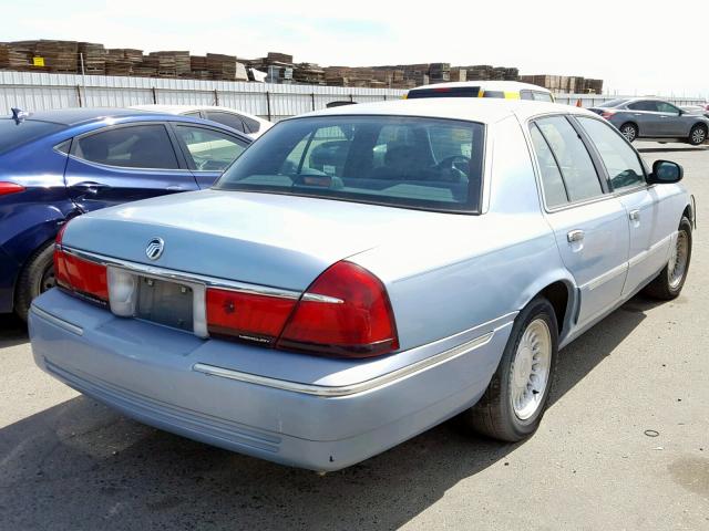 2MEFM75W7XX700158 - 1999 MERCURY GRAND MARQ BLUE photo 4