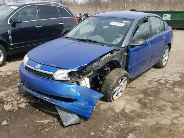 1G8AL52F53Z160797 - 2003 SATURN ION LEVEL BLUE photo 2