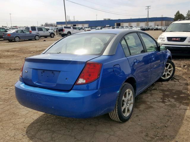1G8AL52F53Z160797 - 2003 SATURN ION LEVEL BLUE photo 4