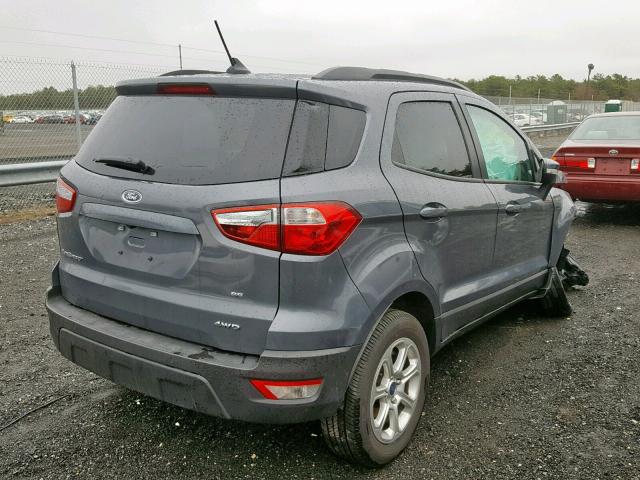 MAJ6P1UL2JC245808 - 2018 FORD ECOSPORT S GRAY photo 4