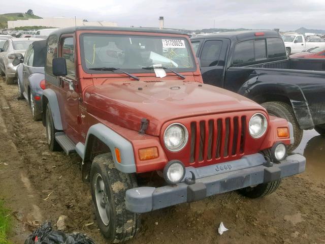 1J4FY19S8WP721240 - 1998 JEEP WRANGLER / RED photo 1