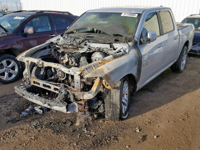 1C6RR7MT6ES387750 - 2014 RAM 1500 SPORT SILVER photo 2