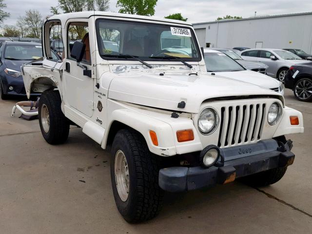 1J4FY49S9XP436212 - 1999 JEEP WRANGLER / WHITE photo 1