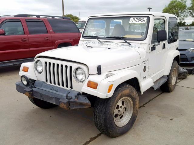 1J4FY49S9XP436212 - 1999 JEEP WRANGLER / WHITE photo 2