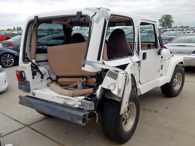 1J4FY49S9XP436212 - 1999 JEEP WRANGLER / WHITE photo 4