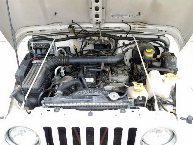 1J4FY49S9XP436212 - 1999 JEEP WRANGLER / WHITE photo 7