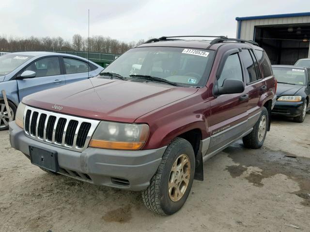 1J4GW48S7YC366150 - 2000 JEEP GRAND CHER BURGUNDY photo 9