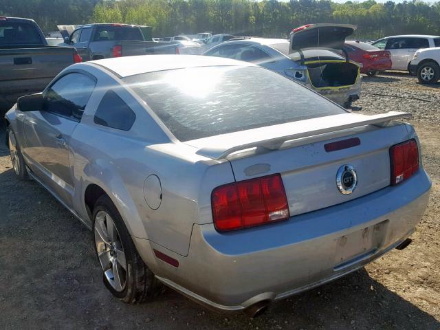 1ZVFT82H965261008 - 2006 FORD MUSTANG GT SILVER photo 3