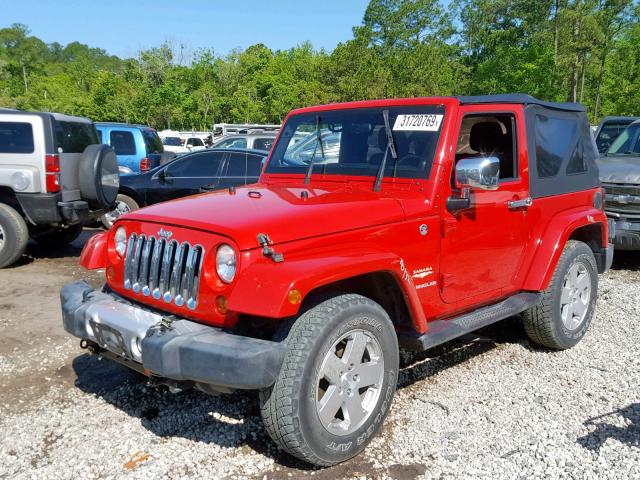 1C4AJWBG2CL155327 - 2012 JEEP WRANGLER S RED photo 2