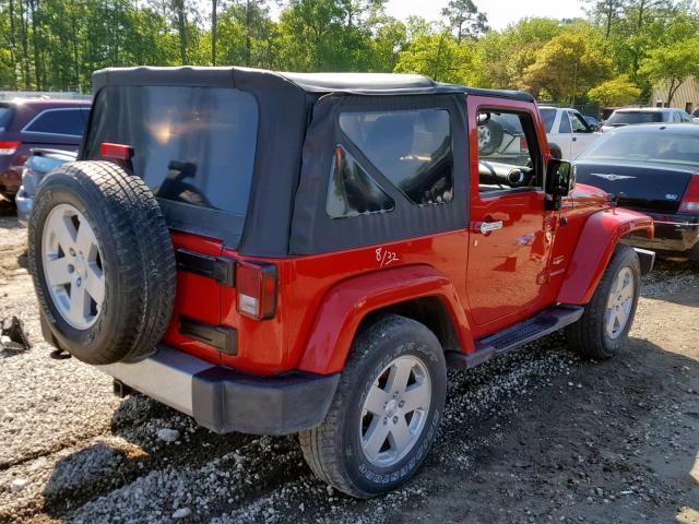 1C4AJWBG2CL155327 - 2012 JEEP WRANGLER S RED photo 4