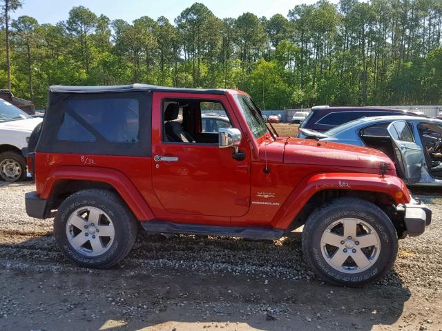 1C4AJWBG2CL155327 - 2012 JEEP WRANGLER S RED photo 9