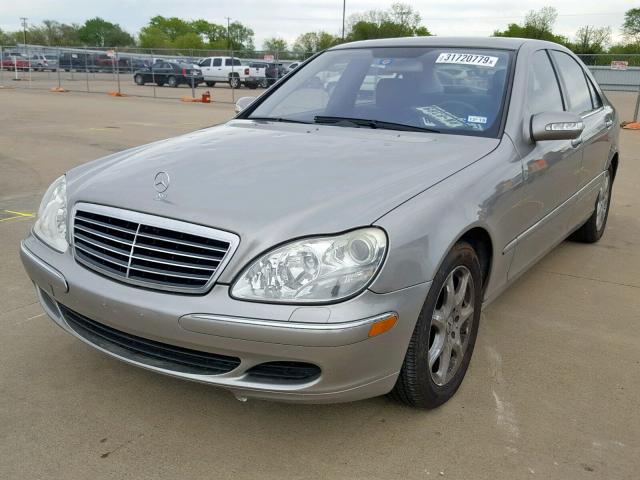 WDBNG83J55A434595 - 2005 MERCEDES-BENZ S 430 4MAT SILVER photo 2