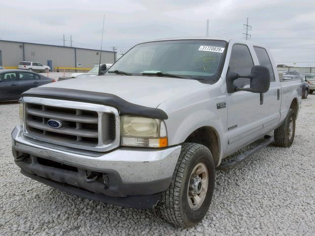 1FTNW21F22EA60175 - 2002 FORD F250 SUPER SILVER photo 2