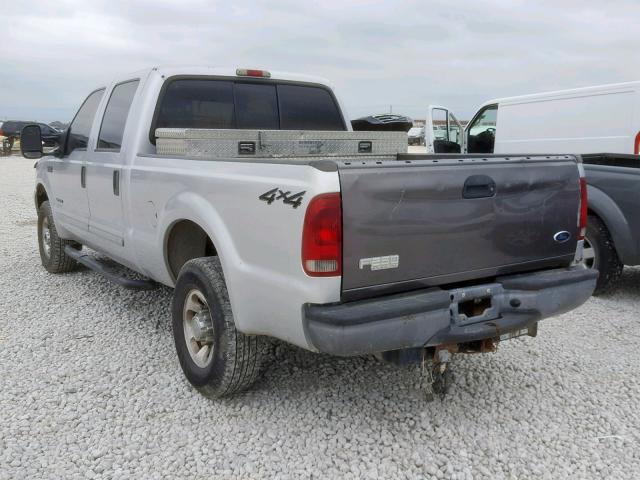 1FTNW21F22EA60175 - 2002 FORD F250 SUPER SILVER photo 3