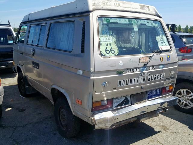 WV2ZB0254HG071684 - 1987 VOLKSWAGEN VANAGON CA TAN photo 3