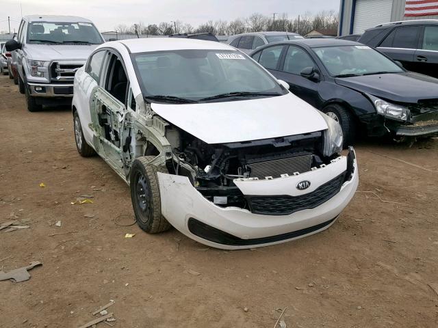 KNADM4A38D6191544 - 2013 KIA RIO LX WHITE photo 1