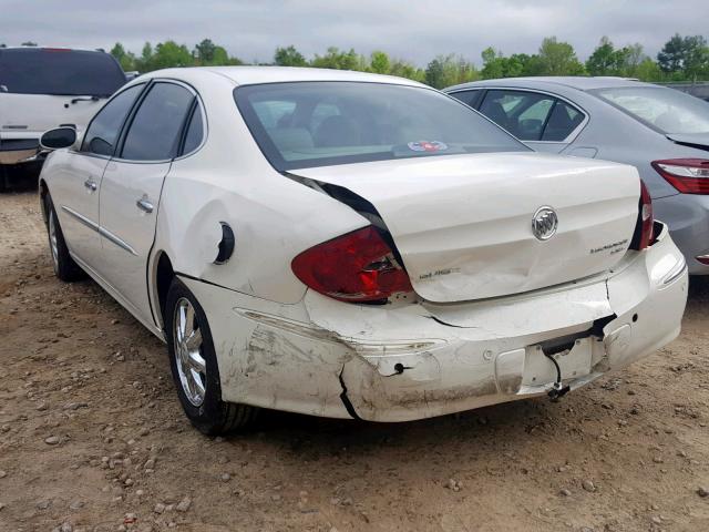 2G4WD562551232704 - 2005 BUICK LACROSSE C WHITE photo 3