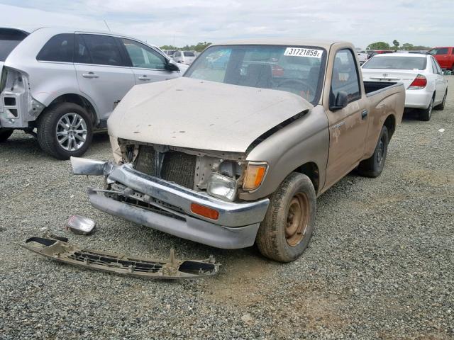 4TANL42N1TZ092423 - 1996 TOYOTA TACOMA TAN photo 2