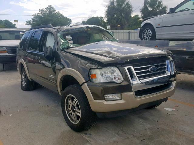 1FMEU64E68UA35743 - 2008 FORD EXPLORER E GRAY photo 1