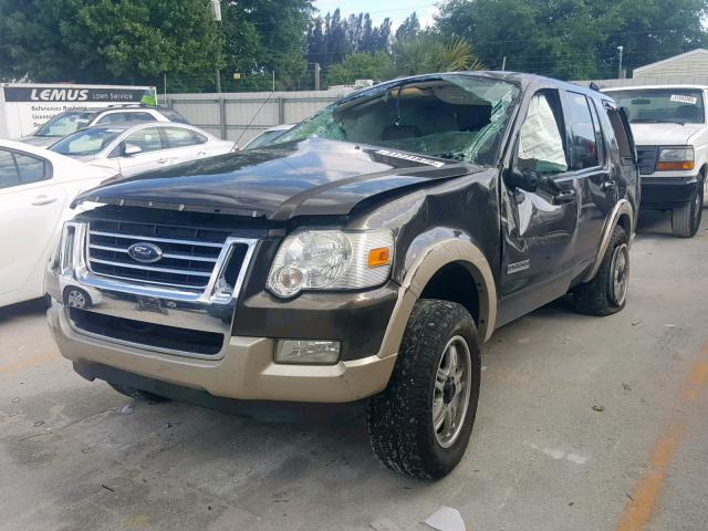 1FMEU64E68UA35743 - 2008 FORD EXPLORER E GRAY photo 2