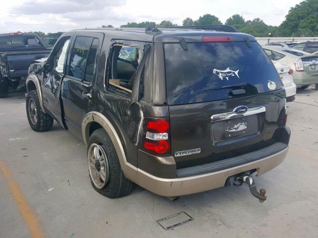 1FMEU64E68UA35743 - 2008 FORD EXPLORER E GRAY photo 3